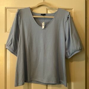 NEW WITH TAGS Talbots Soft Blue Blouse